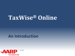 02_Introduction_to_TaxWise - Aarp-tax-aide