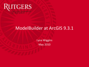 Model Builder at ArcGIS 9.1