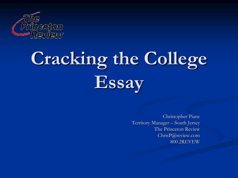 the college essay is dead