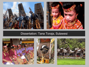 Dissertation: Tana Toraja, Sulawesi