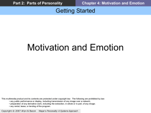 ppt - Personality: A Systems Approach