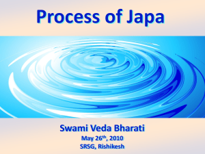 Process of Japa - the Himalayan Yoga Tradition