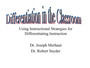 Differentiated Instruction Presentation