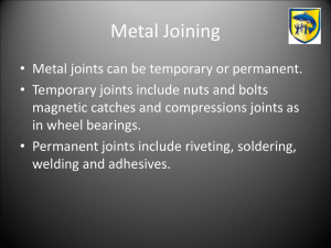 Metal Joining processes