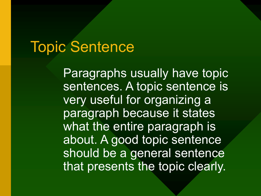 topic-sentence