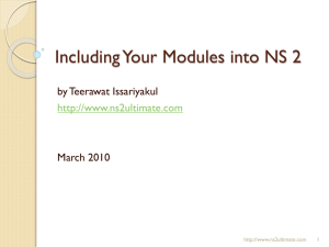 Adding a new module to NS2