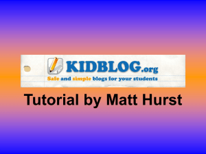 to open KidBlog Tutorial in PowerPoint