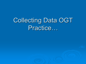 Collecting Data OGT Practice…