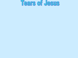 Tears of Jesus - Radford Church of Christ
