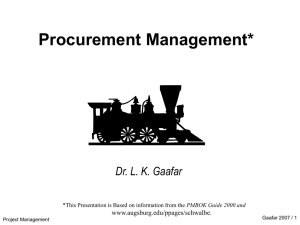 Procurement Management