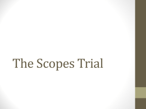 The Scopes Trial