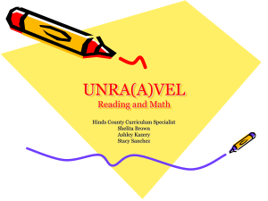 UNRAAVEL Reading and Math