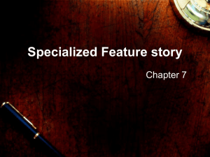 Specialized Feature story