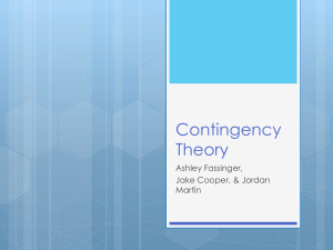 Contingency Theory Powerpoints