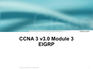 CCNA 3 Module 3 Single