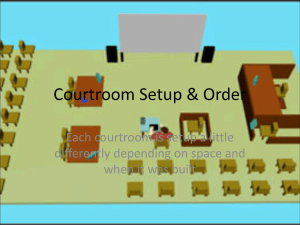 Courtroom Setup - MHS Daily Announcements