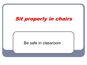 Class- Sit Properly in Chairs