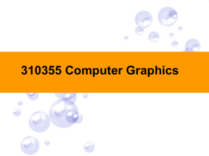 310355 Computer Graphics