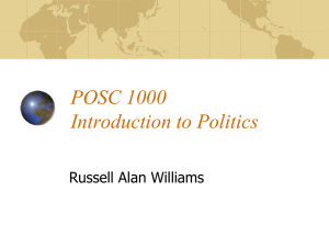 POSC 1000 Political Culture