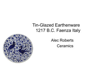 Tin-GlazedEarthenware