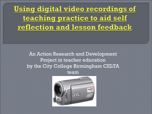 Using video in ESOL teaching practice