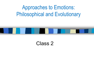 class 02 Evolution and Emotions