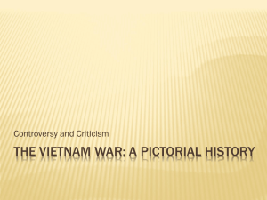 Pictorial history of the Vietnam War PPT