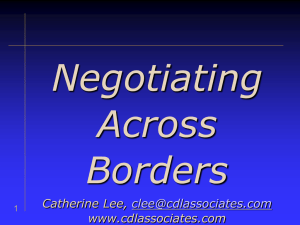Negotiating Behaviors