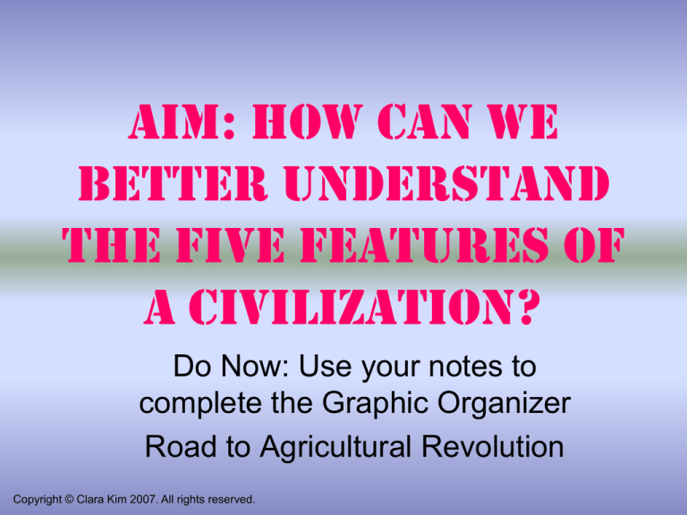 What Are The Five Features Of A Civilization