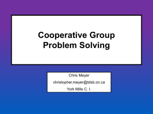 Group Problem Solving