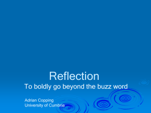 Reflection: to boldly go beyond the buzzword