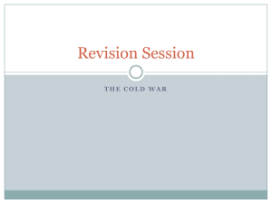 Revision Session cold war