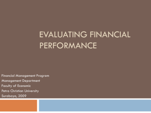 Evaluating Financial Performance