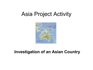 Asia Project 2013