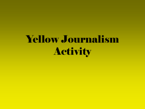 Yellow Journalism Activity