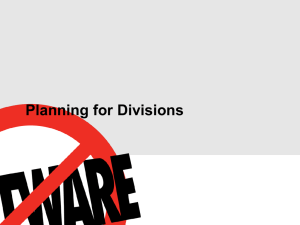 What are Divisions?