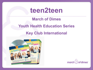 Teen2Teen PPT - CNH Key Club