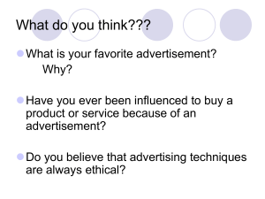 Advertising Techniques