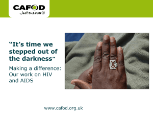 CAFOD PowerPoint - Catholic Social Teaching