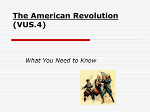 The American Revolution (VUS.4) - American Institute for History