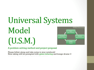 Universal Systems Model (U.S.M.)