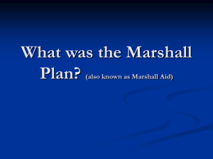 What was the Marshall Plan? (also known as