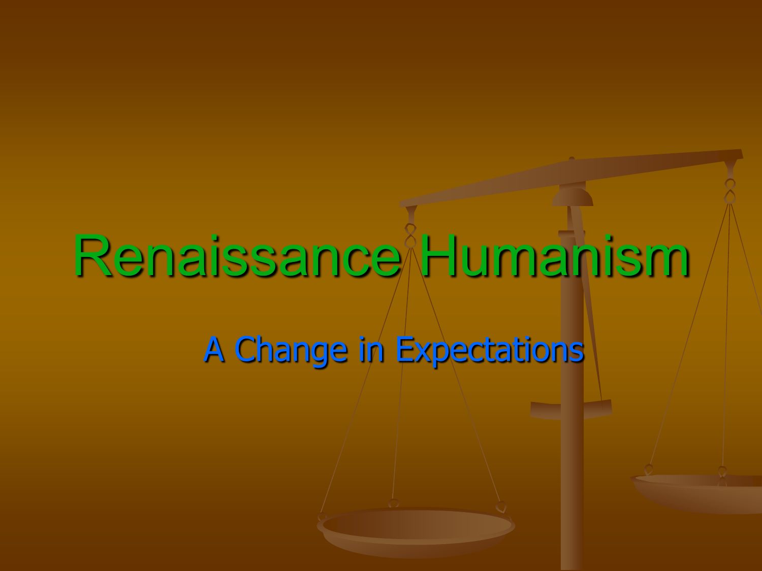 Renaissance Humanism