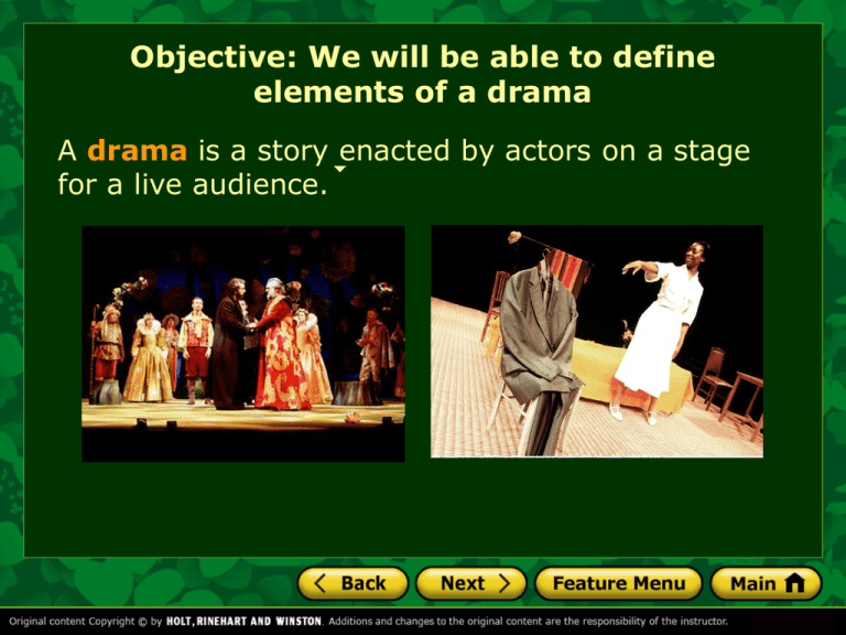 Forms Of Drama