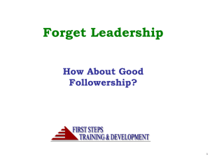 PowerPoint - First Steps Training & Development