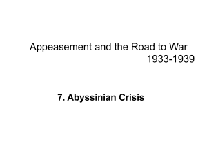 7. Abyssinian Crisis