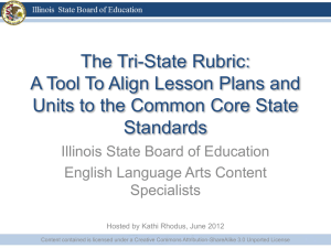 Tri-State Rubric PowerPoint - Illinois State Board of Education