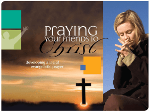 Praying Your Friends to Christ