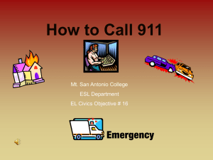 CALLING 911 - elcivics16