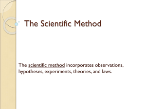 The Scientific Method